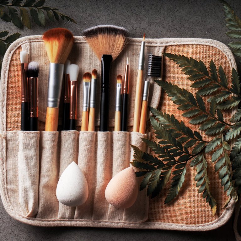 Kit Pinceaux Maquillage Bambou